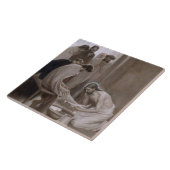 Carreau Jésus Lave les pieds de ses disciples (Côté)