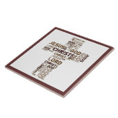 Carreau Jésus, le Christ, Dieu, seigneur, nuage de mot (Côté)