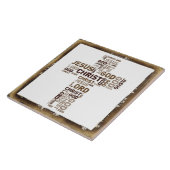 Carreau Jésus, le Christ, Dieu, seigneur, nuage de mot (Côté)