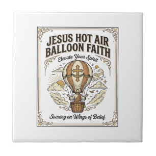 Carreau Jésus Montgolfière Foi Jésus Montgolfière
