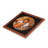 Carreau Jésus portant l'agneau perdu sur les épaules (Côté)