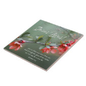 Carreau Jésus Vit Des Fleurs De Printemps Bible Verse Pâqu (Côté)