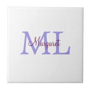 Carreau jeté simple minimal ajouter nom monogramme rose ro