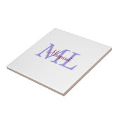 Carreau jeté simple minimal ajouter nom monogramme rose ro (Côté)