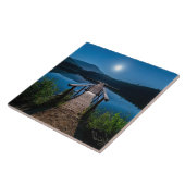 Carreau Jetée de nuit sous une Pleine lune (Côté)