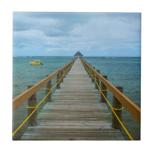 Carreau Jetée sur la côte de corail, Fidji
