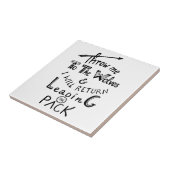 Carreau Jetez-moi aux loups ! Citation motivante (Côté)