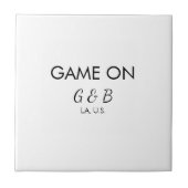 Carreau Jeu ajouter nom du couple mariage lieu ville g (Devant)