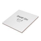 Carreau Jeu ajouter nom du couple mariage lieu ville g (Côté)