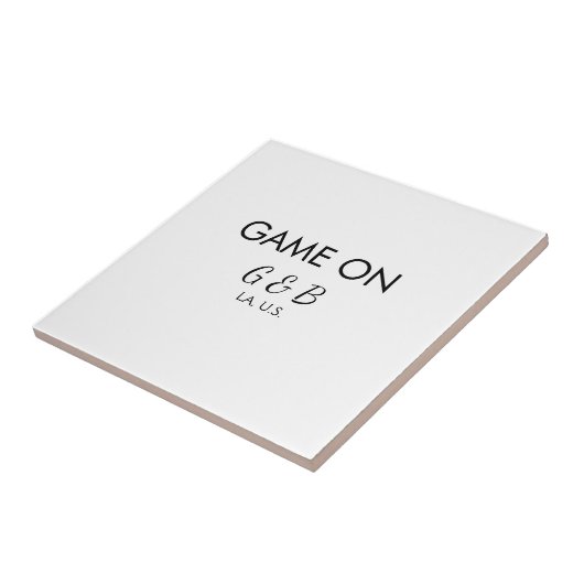 Carreau Jeu ajouter nom du couple mariage lieu ville g (Côté)