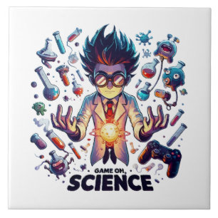 Carreau Jeu de concoction chimique activé, thème scientifi
