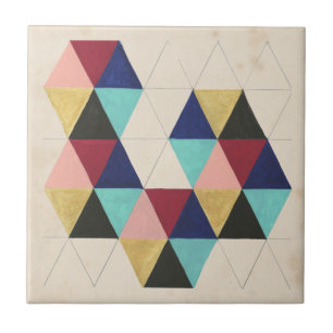 Carreau Jeu géométrique III de motif