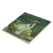 Carreau Jeune femme de James Tissot | dans un bateau, ou (Côté)