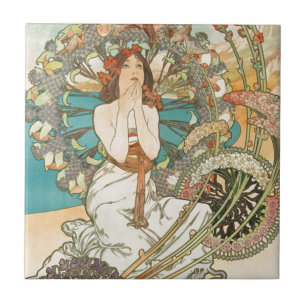 Carreau Jeune fille dans la prière