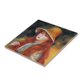 Carreau Jeune fille en paille Casquette par Renoir (Côté)