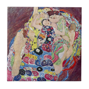 Carreau Jeune fille (Vierge), Gustav Klimt, Art nouveau vi
