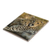 Carreau Jeune guépard câlinant sa mère (Côté)