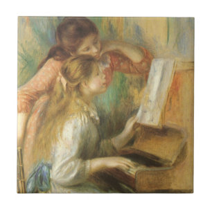 Carreau Jeunes filles au piano par Pierre Renoir