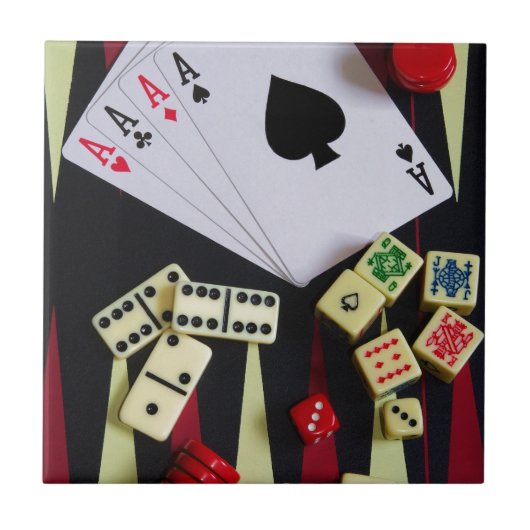 Carreau Jeux de casino de jeu pièces (Devant)