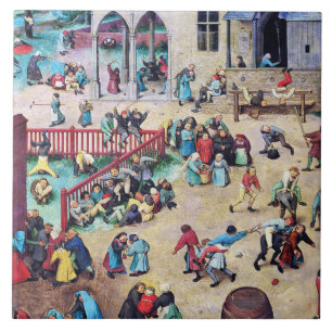 Carreau Jeux pour enfants, Pieter Bruegel