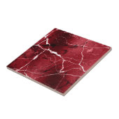 Carreau Jewel Tones Marble Abstract Ruby Red D1288 (Côté)