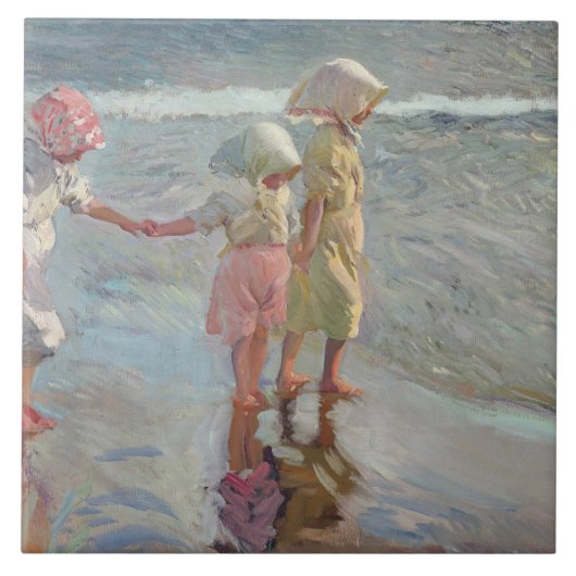 Carreau Joaquin Sorolla - Les Trois Soeurs (Devant)
