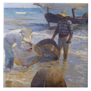 Carreau Joaquin Sorolla - Pêcheur valencien