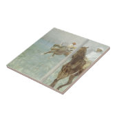 Carreau Jockeys Before the Race par Edgar Degas (Côté)