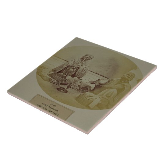 Carreau Jogis ou charmeurs de serpent, basse caste Hindus (Côté)