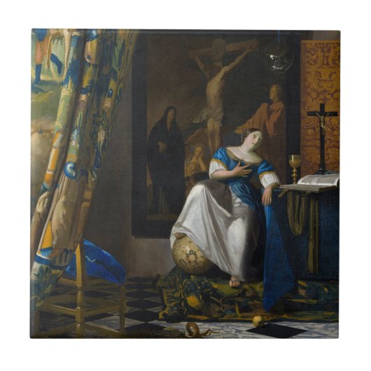 Carreau Johannes Vermeer - Allégorie de la foi (Devant)