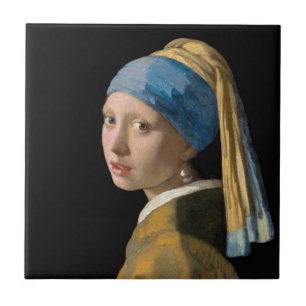 Carreau Johannes Vermeer - Fille avec une oreille perle