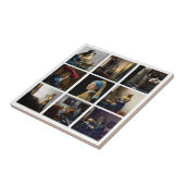 Carreau Johannes Vermeer - Grille des chefs-d'oeuvre (Côté)