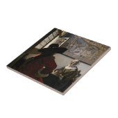 Carreau Johannes Vermeer - Officier avec une fille qui rit (Côté)