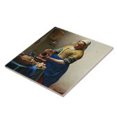 Carreau Johannes Vermeer peinture, La Milkmaid (Côté)