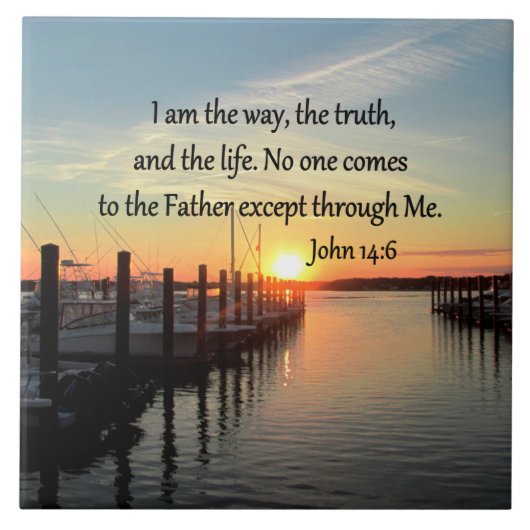 CARREAU JOHN 14:6 DESIGN PHOTO SUNSET (Devant)