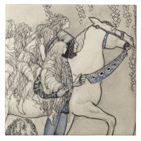 John Bauer - le cheval qu'il a mené au peu