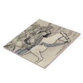 Carreau John Bauer - le cheval qu'il a mené au peu (Côté)