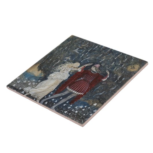 Carreau John Bauer - Lena danse avec le chevalier (Côté)