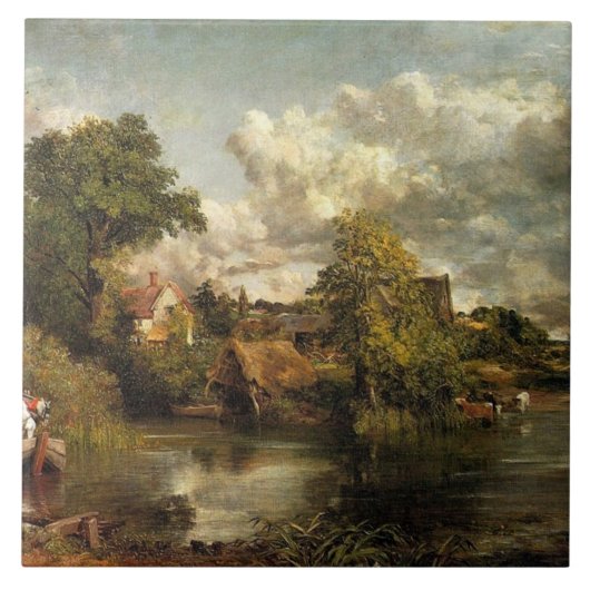 Carreau John Constable - Le Cheval Blanc oeuvre d'art (Devant)