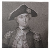 Carreau John Paul Jones (1747-92), gravé par James Barto (Devant)