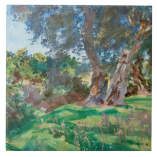Carreau John Singer Sargent - Olive Trees, Corfou