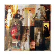 John Singer Sargent Portrait Collage rouge et noir