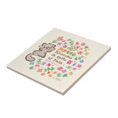 Carreau Joie fleurit malgré la douleur - Pebble le chaton (Côté)