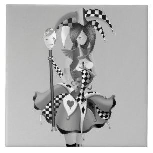 Carreau joker et marionnette roi
