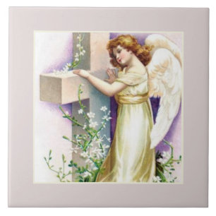 Carreau Joli Ange Et Croix