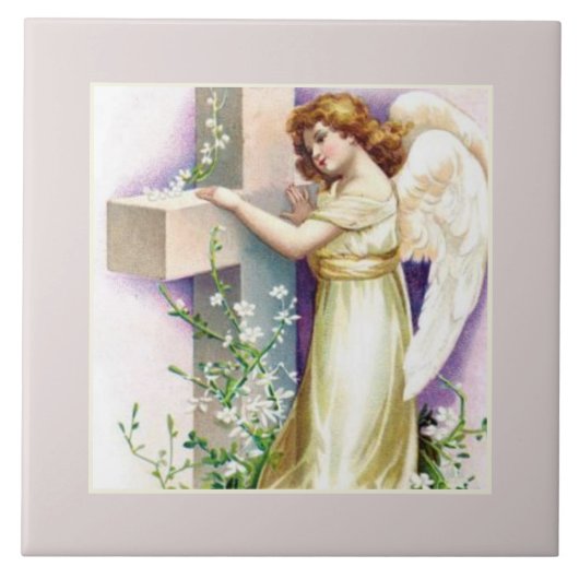 Carreau Joli Ange Et Croix (Devant)