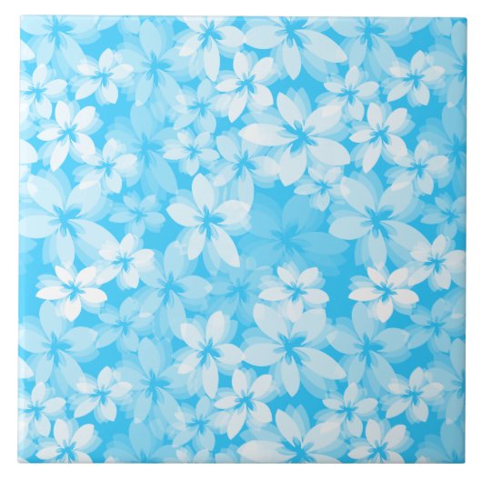 Carreau Joli Aqua Floral (Devant)