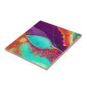 Carreau Joli Art De La Plage Abstrait (Côté)