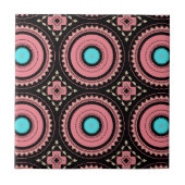 Carreau Joli Boho rose Motif géométrique (Devant)