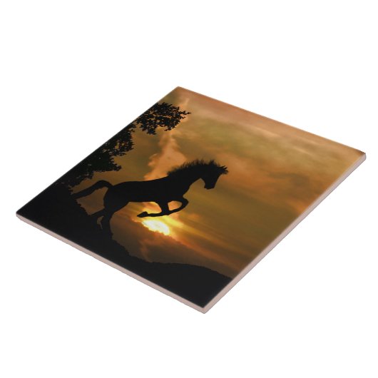 Carreau Joli Carrelage d'Art Cheval (Côté)